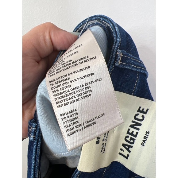 L'Agence Beatrix High Rise Baby Bootcut Jeans Women's Arroyo Size: 27 NWT - Picture 8 of 9